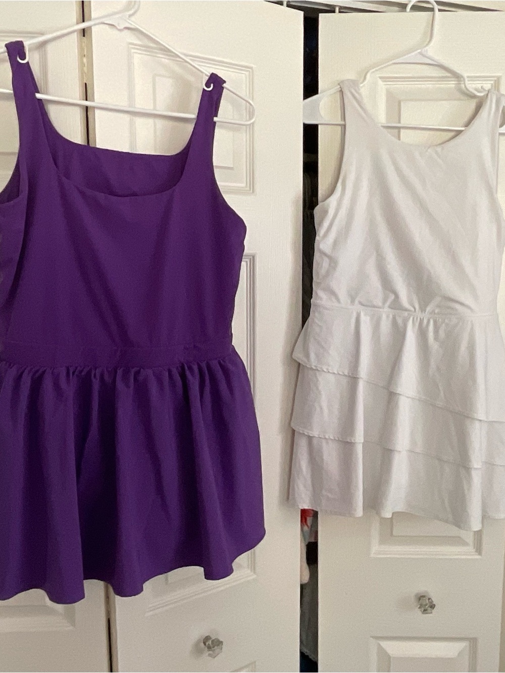 JoyLab Purple and White women’s Athletic Dresses